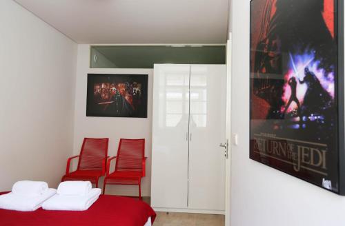 Et tv og/eller underholdning på Ribeira Cinema Apartments