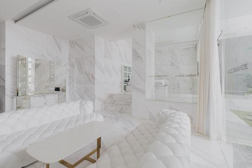 Koupelna v ubytování ACC Design Hotel