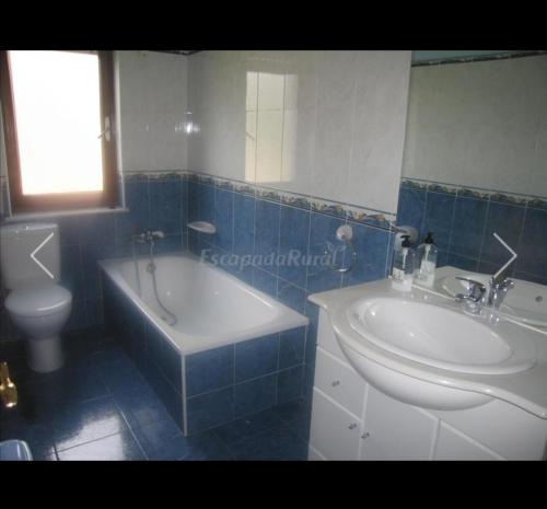 Ett badrum på Casa La Granda