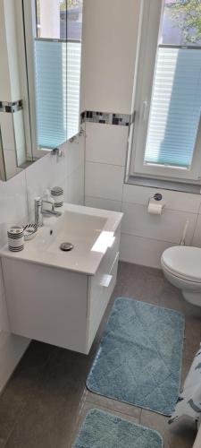 Koupelna v ubytování Ferienwohnung Zwei Seen