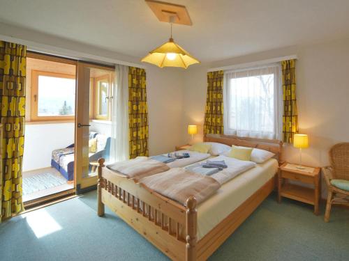 Postel nebo postele na pokoji v ubytování Cottages - Chalets Mag. Scholz