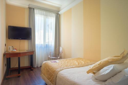 Cama o camas de una habitación en Hotel Gran Duca Di York