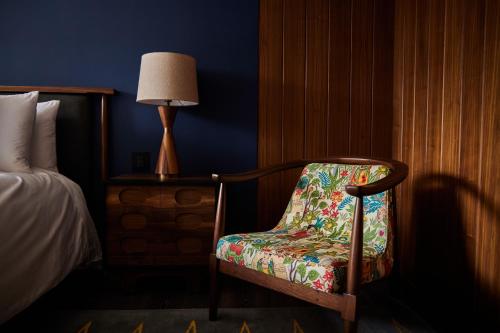 Cama o camas de una habitación en Campos Polanco
