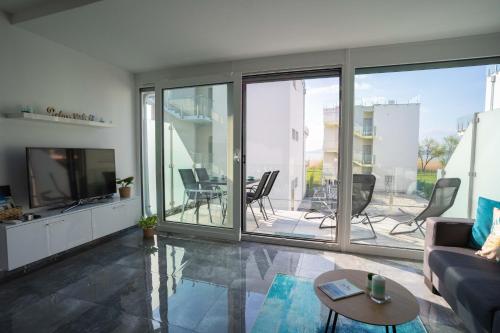 Istumisnurk majutusasutuses Relax Beach Apartman