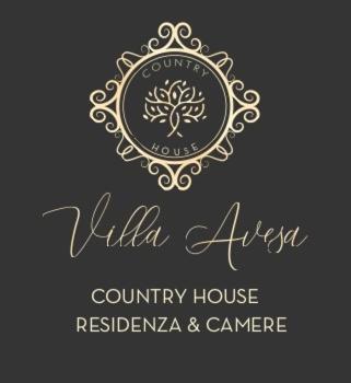 a vintage logo for a country house restaurant at Villa Avesa in Verona