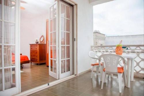Balkoni atau teres di Villa Litus