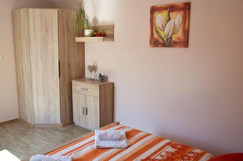Apartment Borovíにあるベッド