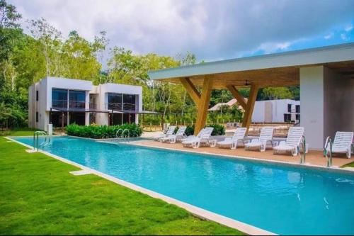 Bazén v ubytování New! A little piece of Pura Vida - Casa Yara nebo v jeho okolí