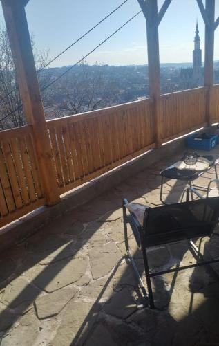 Balkoni atau teres di Suite Tino