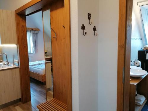 Koupelna v ubytování Ferienwohnung Pichler