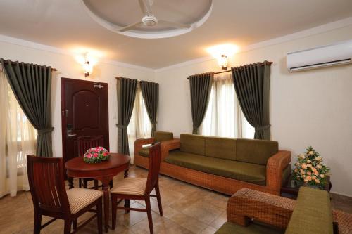 Un lugar para sentarse en The World Backwaters, Alleppey