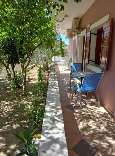 Κήπος έξω από το Pension Patelo