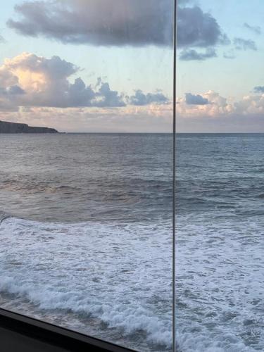 a view of the ocean from a window of a boat at Casa Lúa in Santa Maria de Guia de Gran Canaria