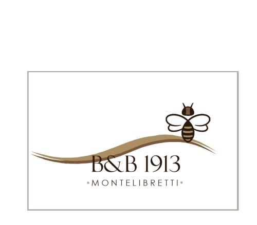 Monte LibrettiにあるB&B1913の蜂を持つ製薬会社のロゴマーク