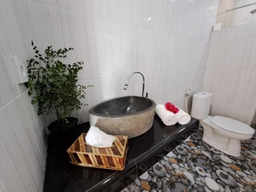 Koupelna v ubytování Home Stay Evo