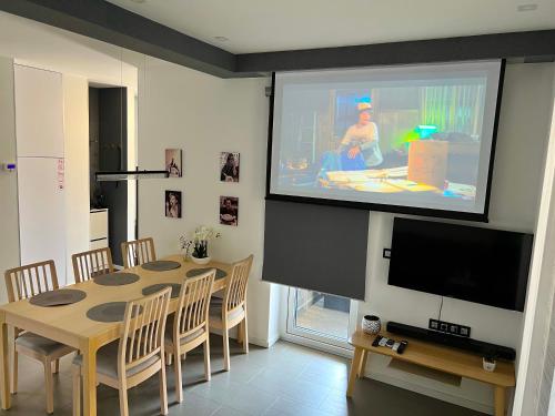 A television and/or entertainment centre at St Emmerich Residence