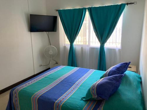 Postel nebo postele na pokoji v ubytování Casa Binisa Fresca y agradable