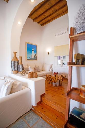 Χώρος καθιστικού στο Seablue Villas