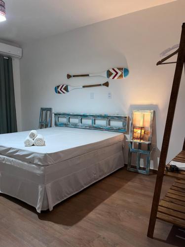 Ένα ή περισσότερα κρεβάτια σε δωμάτιο στο Beach house