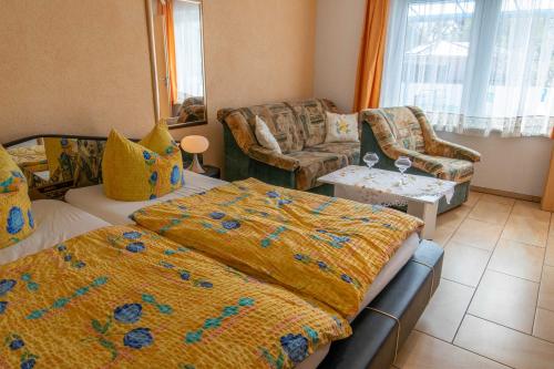Ένα ή περισσότερα κρεβάτια σε δωμάτιο στο Bungalow in Lubmin