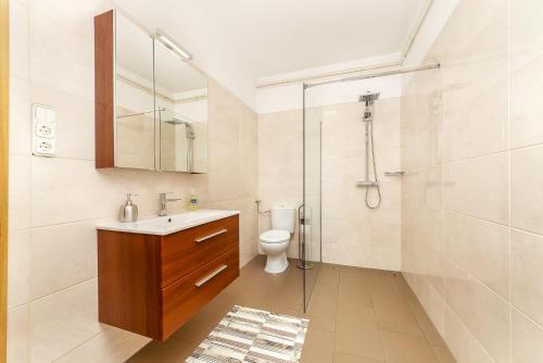 Koupelna v ubytování Ági apartman Cserszegtomaj