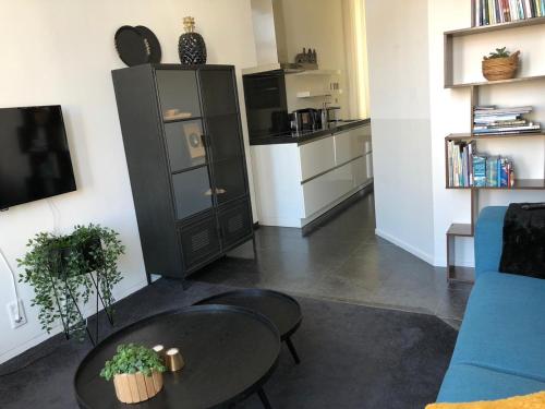 Dapur atau dapur kecil di Stadslogement Kleindiep Dokkum