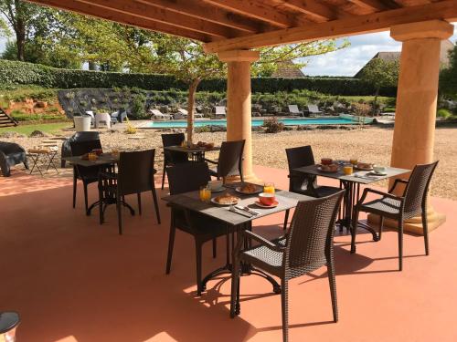 Bazén v ubytování Le Clos du Peintre nebo v jeho okolí