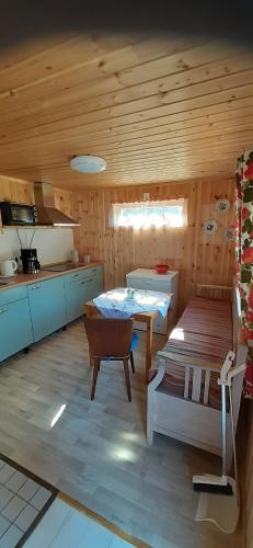 Kuchyň nebo kuchyňský kout v ubytování Gästehaus Älgstuga