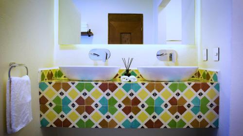Vonios kambarys apgyvendinimo įstaigoje Hotel Boutique Rancho San Juan Teotihuacan