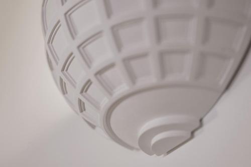 a close up of a ceiling light in a room at Le Camere di Palazzo Bortolan in Treviso