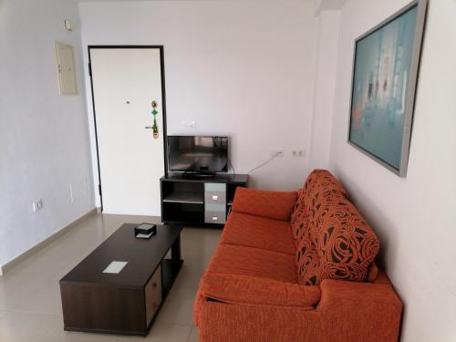 A seating area at MH28 - 2 Bedroom apartment, stunning sea views, large terraces in Isla Plana, Puerto de Mazarron
