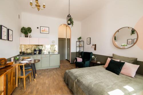 Posezení v ubytování Aparthotel Nowy Świat 28