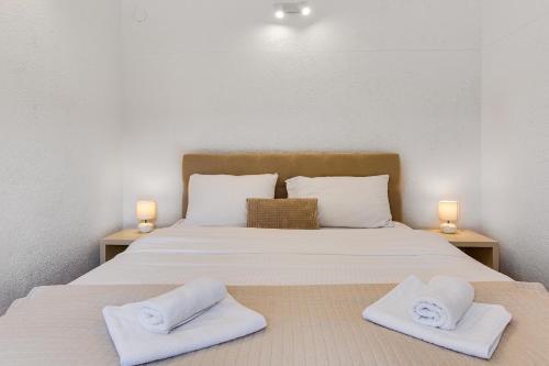 Posteľ alebo postele v izbe v ubytovaní Apartments Habek
