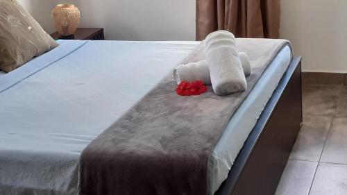 Ένα ή περισσότερα κρεβάτια σε δωμάτιο στο Riverside Mount Simpson Upper