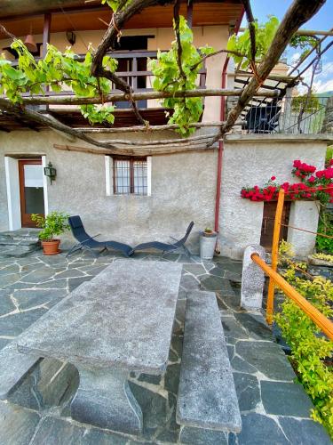 Jardín al aire libre en Casa Edi