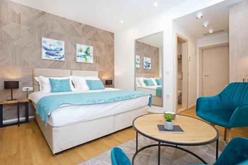 Postel nebo postele na pokoji v ubytování Luxury rooms MARIOTY