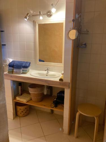 Vonios kambarys apgyvendinimo įstaigoje Le Carroy Brion