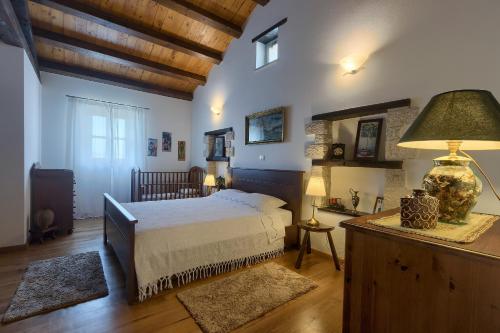 Postel nebo postele na pokoji v ubytování Villa Barbarella