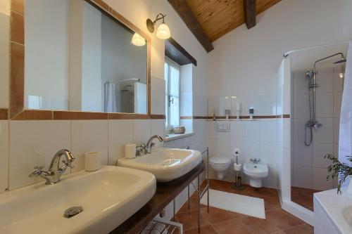 Koupelna v ubytování Villa Barbarella