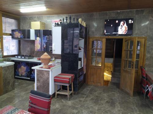 Kuchyň nebo kuchyňský kout v ubytování Success Hostel