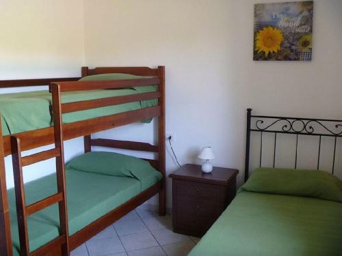 Postel nebo postele na pokoji v ubytování CASA DEL FARO Piano Terra con Giardino
