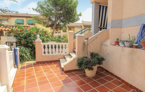 a balcony of a house with stairs and plants at Apartamento Argentina by Rental Olé in El Moncayo