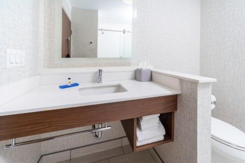 Ett badrum på Holiday Inn Express - Brevard, an IHG Hotel
