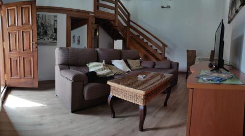Ruang duduk di Apartamentos El Sol
