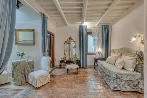 Posezení v ubytování B&B dei Papi Boutique Hotel