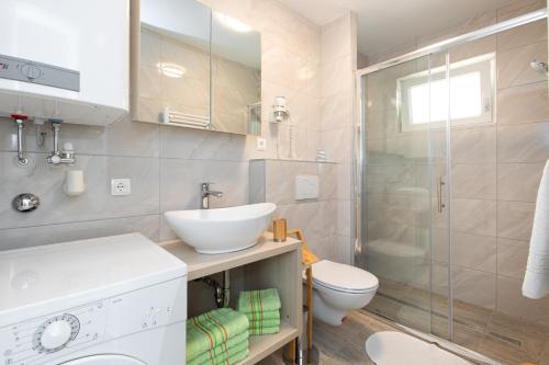 Koupelna v ubytování Ferienhaus Nikola