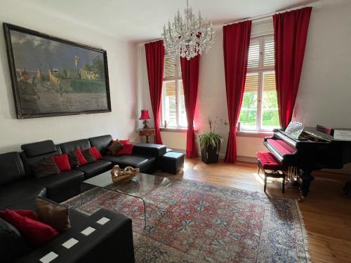 Posezení v ubytování Schloss Grabow