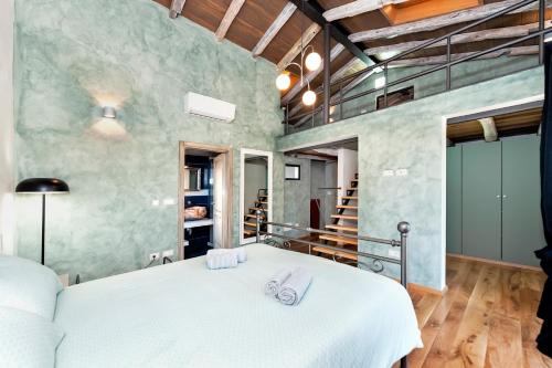 Posteľ alebo postele v izbe v ubytovaní Villa Baraka with private pool near Rovinj - WiiBuk