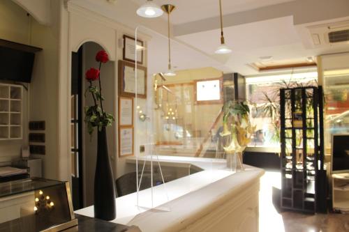 Koupelna v ubytování Hotel Alda A Boira