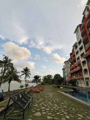 Landskap semula jadi dekat dengan apartmen